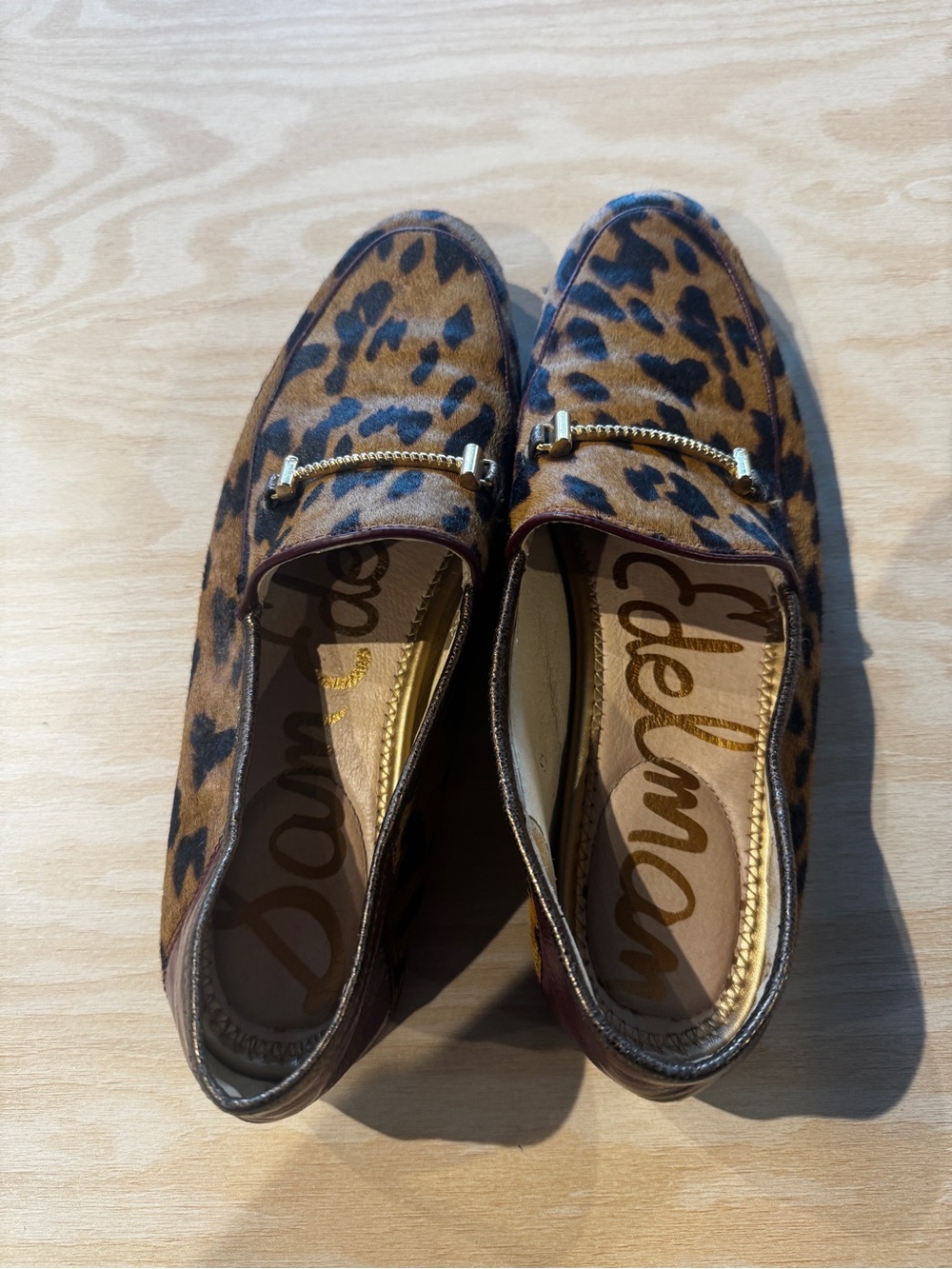Sam Edelman Men's Leopard-Print Slip-On Loafers in Brown and Black